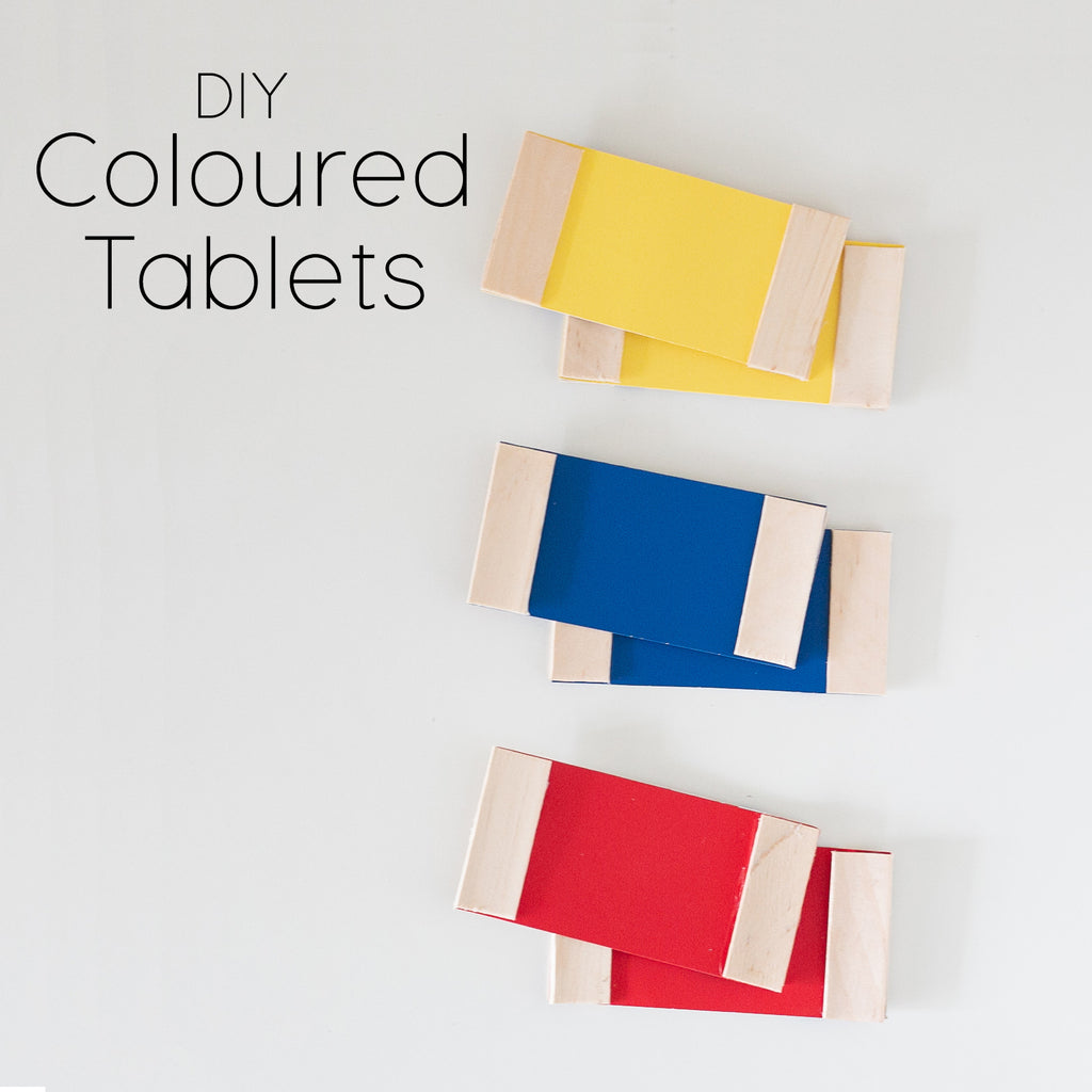 Montessori Inspired DIY Coloured Tablets