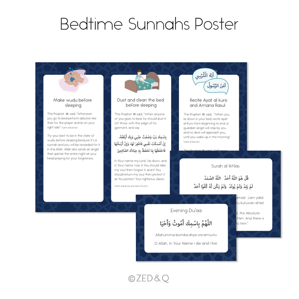 Bedtime Sunnahs Poster Pack