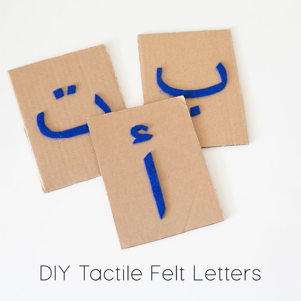 Montessori Inspired DIY Tactile Arabic Felt Letters
