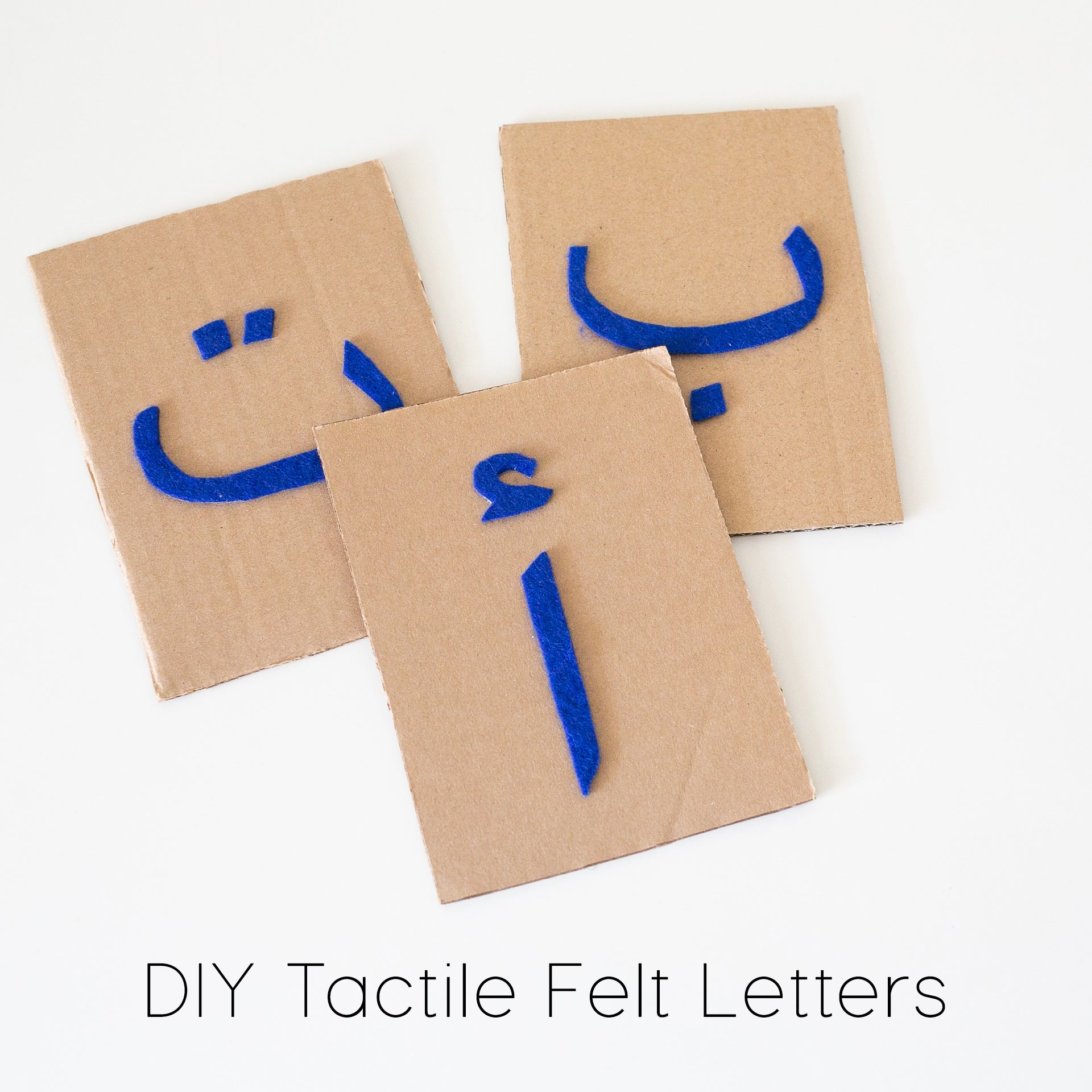 Montessori Inspired DIY Tactile Arabic Felt Letters – Zed&Q
