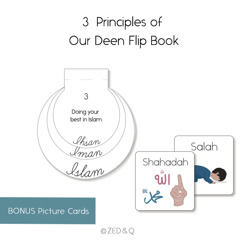 '3 Principles of Our Deen' Flip Book