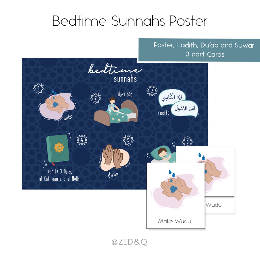 Bedtime Sunnahs Poster Pack