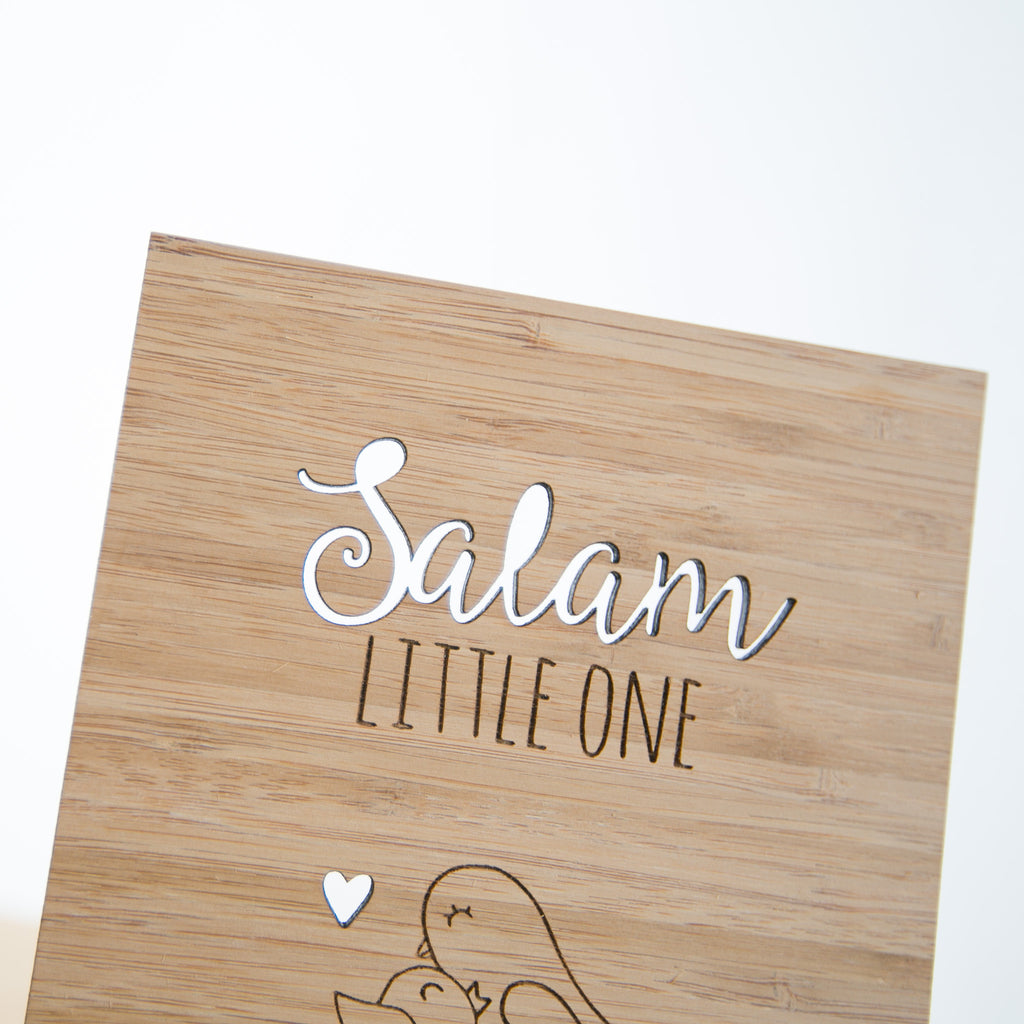 Zed&Q Islamic Product Salam Baby Card greeting card