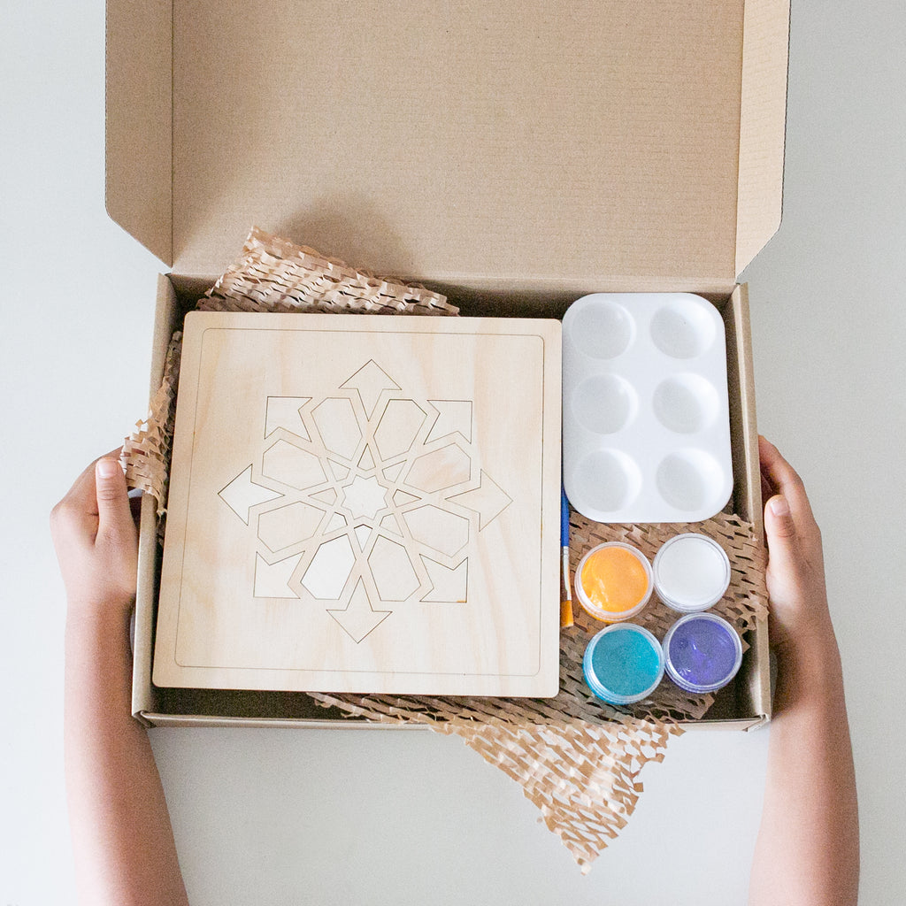 Geometric Star Puzzle Paint Kit