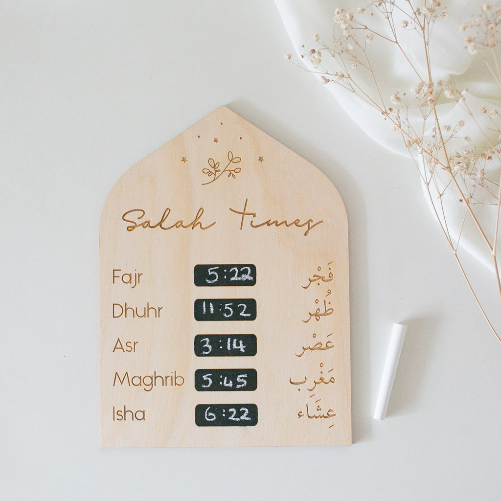 Salah Times Chalkboard