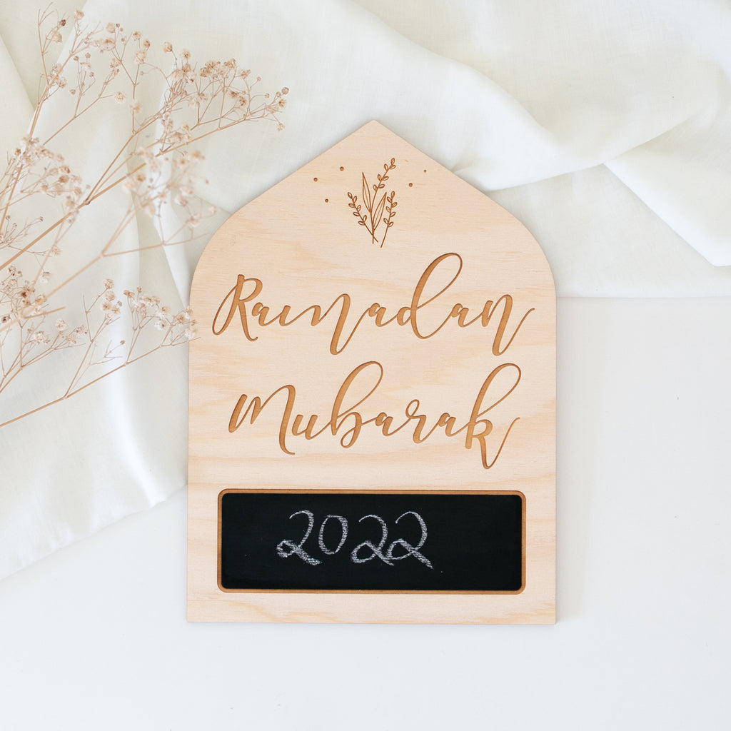 Ramadan & Eid Chalkboard (Double sided)