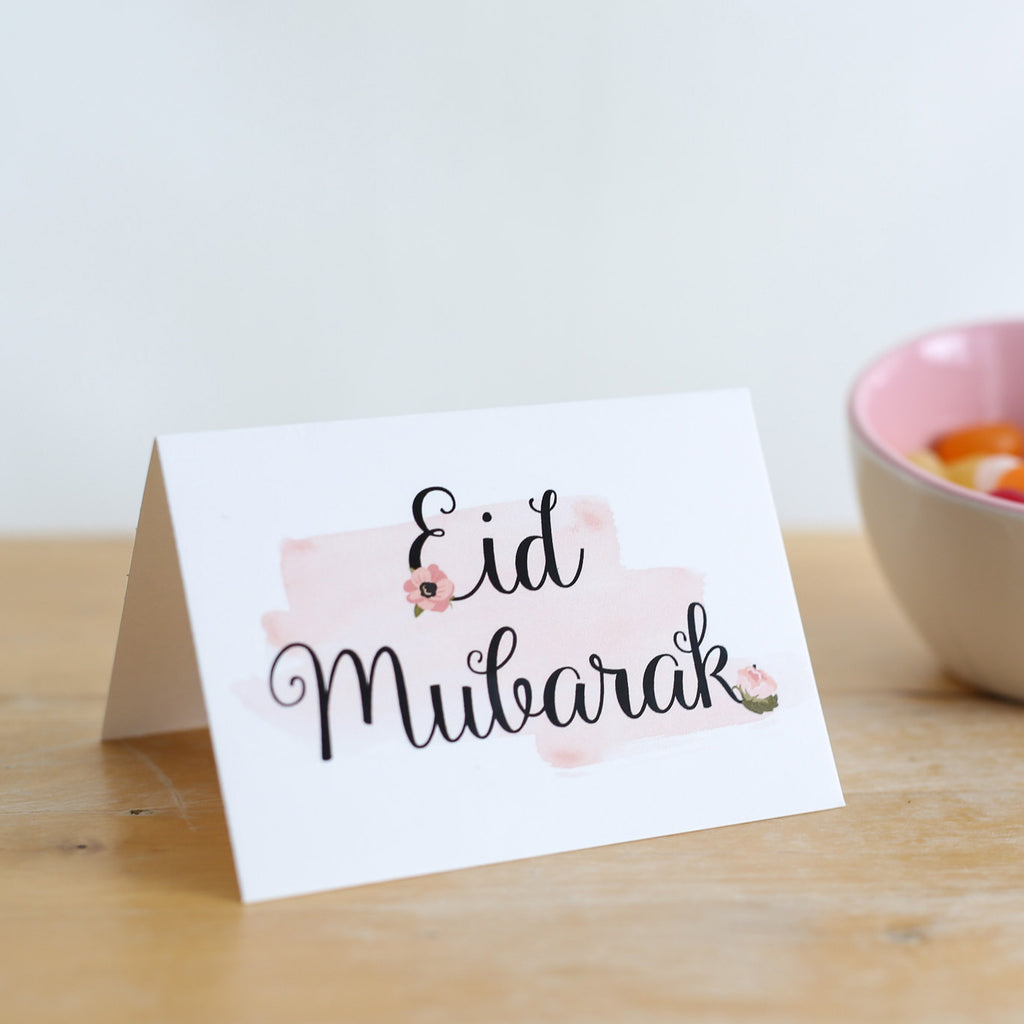 Zed&Q Islamic Product Floral Eid Mubarak Card